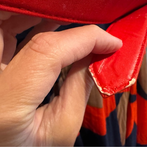 Milly Navy and Red Sleeveless Dress - Picture 6 of 6